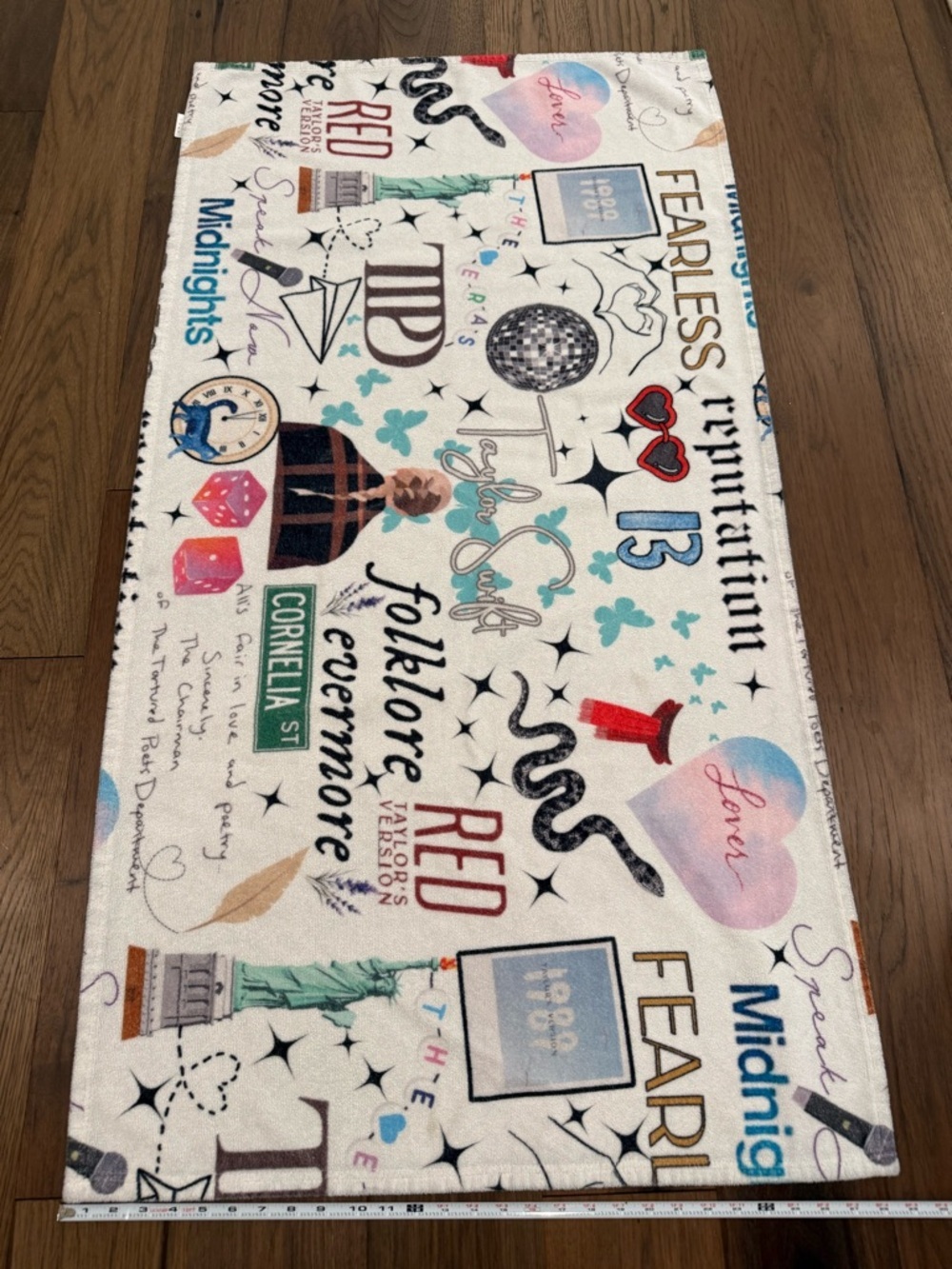 Taylor Swift Eras Tour Collage Beach Towel Blanket 30x60 Swiftie